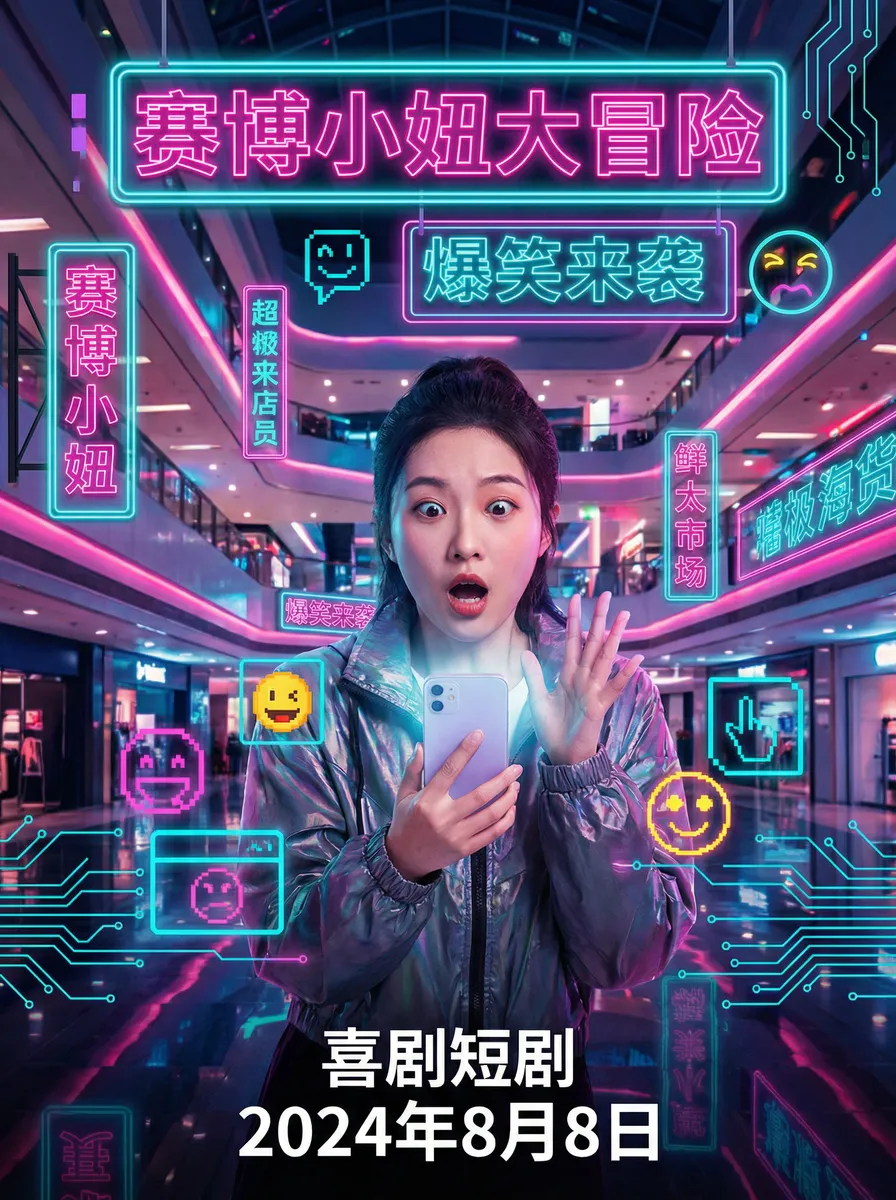 the secret rose 搞笑喜剧短剧 - 赛博小妞大冒险海报